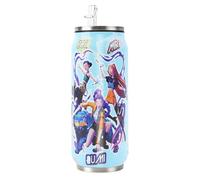 yumcute 500ml K pop Water Bottle, Insulated Travel Mug, Leakproof Stainless Steel Water Bottle with Straw for School,Camping,Travel,Party, Kids Aldult