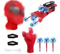 yumcute 9PCS Spider Web Shooter for Kids 5+ Years Old, Funny Launcher Wrist Toys, Plastic Gloves for Costume Cosplay, Super Heroes Toys for Boys Gift