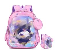 yumcute Kids School Backpack with Character Print, Lightweight Waterproof Rucksack for Boys Girls, Adjustable Children's Daypack for Nursery Primary School & Travel