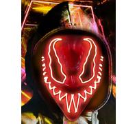 yumcute LED Mask with 3 Lighting Modes, Lightweight Halloween Mask, Carnival Purge LED Mask, Light Up Party Masks, Funny Masks, EL Wire Scary Mask for Halloween Festival Party Masquerade Cosplay
