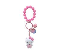 YuMe Hello Kitty & Friends Keychain & Beaded Bracelet | Celebration Series Accessories for Kids Age 4+ | Jewellery Keyring with Bell, Charm & Doll Figure | Sanrio Gift | Get all 4 Characters