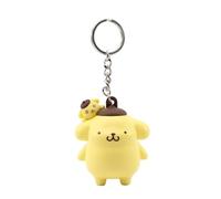 YuMe Hello Kitty & Friends Keychain - Pompompurin | Pocket Hero Window Series Accessories for Kids Age 4+ | Metal Keyring & Rubber Doll Figure | Collectable Sanrio Gift | Get all 6 Cute Characters