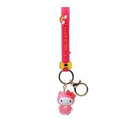 YuMe Hello Kitty & Friends Keychain & Strap | Raincoat Series Accessories for Kids Age 4+ | Rubber Keyring with Clip & Doll Figure | Collectable Sanrio Gift | Get all 5 Cute Characters
