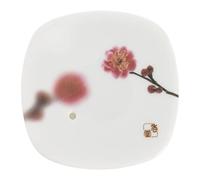 Yume no Yume inc38542 Flower Plum Blossom Fragrance Dish 8 x 8 x 1 cm White