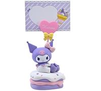 Yume Sanrio Kuromi Party Time Memo Stand - Gothic Kawaii Cake Design with Clip | Sanrio Accessories & Hello Kitty Gifts for Girls