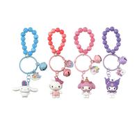 Yume Toys Hello Kitty Friends Sanrio And Celebration Series Keychain & Bracelet Display 12 Units