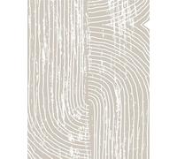 Yumeihoe Light Grey Peel and Stick Wallpaper Geometric Arches Contact Paper