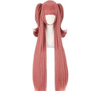 Yumemite Yumemi Wig for Cosplay Kakegurui Costume Wig Red Long Straight Hair With Ponytail Clips Wig Halloween Costume Wig Cosplay Anime Wig Coser