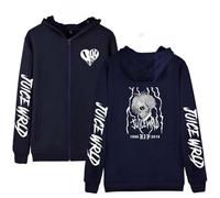 Yumenam Unisex Juice Wrld Hooded Sweatshirt Zipper Hoodie Hooded Pullover Hip Hop Tops Streetwear for Men Women Teen