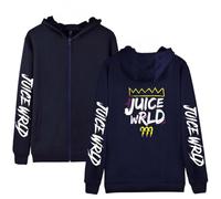 Yumenam Unisex Juice Wrld Hooded Sweatshirt Zipper Hoodie Hooded Pullover Hip Hop Tops Streetwear for Men Women Teen