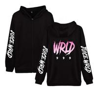 Yumenam Unisex Juice Wrld Hooded Sweatshirt Zipper Hoodie Hooded Pullover Hip Hop Tops Streetwear for Men Women Teen