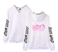 Yumenam Unisex Juice Wrld Hooded Sweatshirt Zipper Hoodie Hooded Pullover Hip Hop Tops Streetwear for Men Women Teen