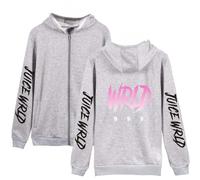 Yumenam Unisex Juice Wrld Printed Hoodie Zipper Hooded Sweatshirt Long Sleeve Pullover Hip Hop Tops Streetwear for Men Women Teen