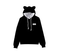 Yumenam Unisex Kids Hoodie Tanjirou Nezuko Printed Cat Ears Hooded Sweatshirt Hoody Tops Halloween Cosplay Costume for Demon Slayer Girls Boys