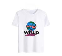 Yumenam Unisex Summer T-Shirt Wrld Printed Short Sleeve T Shirts Casual Hip Hop Sports Tee Top Shirt for R.I.P Juice Wrld White