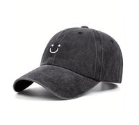 YuMENo Womens Ponytail Baseball Cap Washed Cotton Vintage Adjustable Unstructured Trucker Hats, Black, One Size