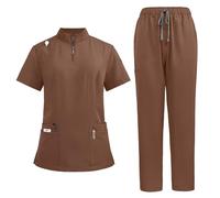 YUMERA Women's Scrub Set,Ultra-Thin Loose Multipocket V-Neck Scrubs Women Doctors Scrubs Top and Pants Soft Comforts Healthcare Tunics Workwear in Multicolors