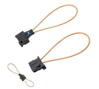 Yumfugu 2 PCS Fiber Optic Short Circuit Test Ring, Female to Male Bypass Loop Adapter Diagnostic Cable Tool, Replacement OEM No. 1394916 Accessories, for Most Cars (Black)