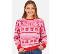 Yumi Après Intarsia Jumper In Raspberry Raspberry