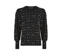 Yumi Black All Over Pearl Knitted Jumper M Black
