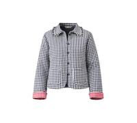 Yumi Black Gingham Frill Collar Jacket