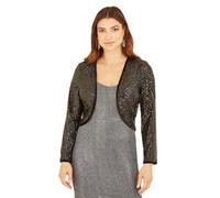 Yumi Black Sequin Bolero 14 UK Black