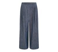 Yumi Blue Chambray Denim Culottes (UK, Numeric, 14, Regular, Regular, Blue)
