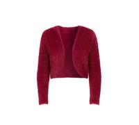Yumi Women's Burgundy Eyelash Knit Bolero | Size: Medium Yumi Burgundy M