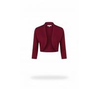 Yumi Burgundy Knitted Bolero (UK, Alpha, S, Regular, Regular, Burgundy)