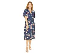 Yumi Womens/Ladies Floral Pattern Kimono Sleeve Wrap Dress GT37490