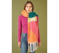 Yumi Geometric Print Superfluffy Scarf Multi