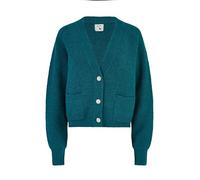 Yumi Green Daisy Button Knitted Relaxed Fit Cardigan M/L Green
