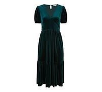 Yumi Women's Green Velvet Midi Dress | Size: 10