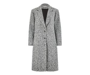 Yumi Grey Boucle Long Line Coat 16 Grey