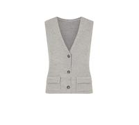 Yumi Grey Knitted Pullover Waistcoat (UK, Alpha, M, Grey)