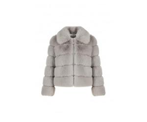 Yumi Grey Luxe Faur Fur Coat
