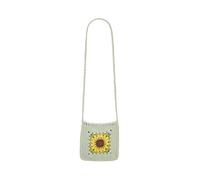 Yumi Handmade Green Sunflower Crochet Bag