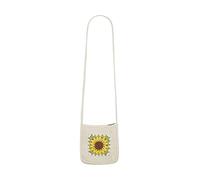 Yumi Handmade White Sunflower Crochet Bag