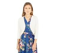 Yumi Ivory Knitted Curve Bolero (UK, Alpha, M, Regular, Regular, Ivory)