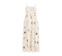 Yumi Ivory Mystic Print Midi Sundress (UK, Numeric, 10, Regular, Regular, Ivory)