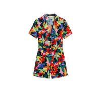 Yumi Women's Multicolour Tropical Leaf Print Playsuit | Size: 16 Yumi Multicolor 16
