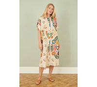 Yumi Multicoloured Folk Print Relaxed Tunic