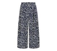 Yumi Navy Dash Print Culottes (UK, Numeric, 14, Regular, Regular, Navy)