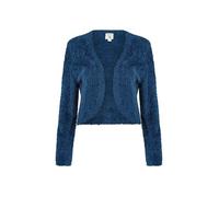 Yumi Navy Eyelash Knit Bolero (UK, Alpha, S, Regular, Regular, Navy)