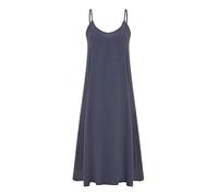 Yumi Navy Italian Linen Relaxed Fit Midi Sundress (UK, Alpha, L, Regular, Regular, Navy)