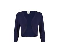 Yumi Navy Knitted Curved Bolero L Navy