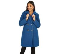 Yumi Navy Teddy Bear Coat 12 Navy