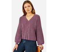 Yumi Women's Purple Marl Knit Cardigan | Size: Medium Yumi Purple M