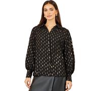 Yumi Sequin Dash Blouse In Black Black