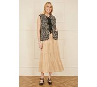 Yumi Stone Midi Boho Skirt Stone 8